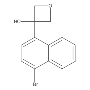 3-(4-Bromonaphthalen-1-yl)oxetan-3-ol Structure