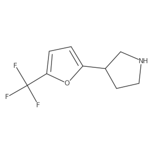 3-[5-(Trifluoromethyl)furan-2-yl]pyrrolidine结构式