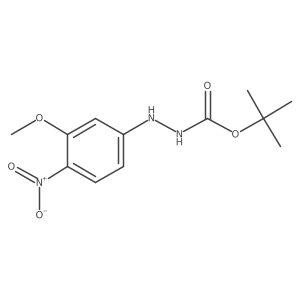 Tert-butyl 2-(3-methoxy-4-nitrophenyl)hydrazinecarboxylate Structure