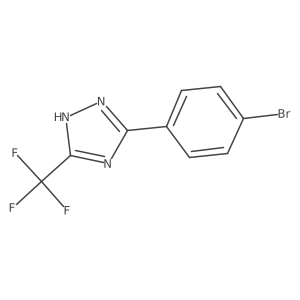 1H-1,2,4-Triazole, 3-(4-bromophenyl)-5-(trifluoromethyl)-结构式