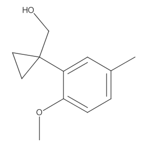 [1-(2-Methoxy-5-methylphenyl)cyclopropyl]methanol Structure
