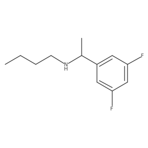 Butyl[1-(3,5-difluorophenyl)ethyl]amine结构式