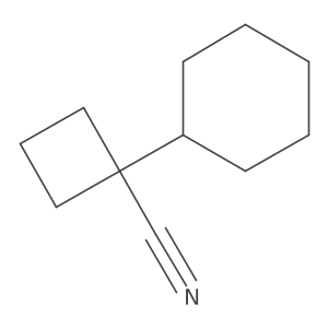 1-Cyclohexylcyclobutane-1-carbonitrile结构式