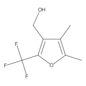 [4,5-Dimethyl-2-(trifluoromethyl)furan-3-yl]methanol结构式
