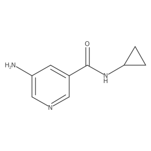 5-Amino-N-cyclopropylnicotinamide Structure