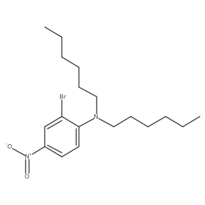 2-bromo-N,N-dihexyl-4-nitroaniline结构式