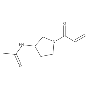 N-[1-(prop-2-enoyl)pyrrolidin-3-yl]acetamide Structure