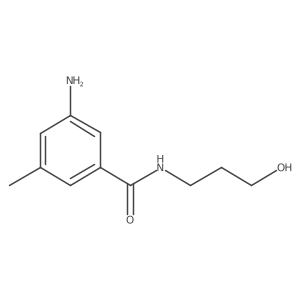 3-Amino-N-(3-hydroxypropyl)-5-methylbenzamide Structure