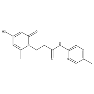 3-[4-hydroxy-2-methyl-6-oxo-1(6H)-pyridinyl]-N-(5-methyl-2-pyridyl)propanamide Structure