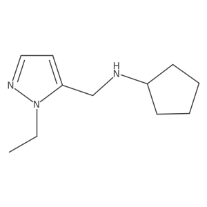 N-[(1-Ethyl-1H-pyrazol-5-yl)methyl]cyclopentanamine结构式
