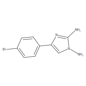 4-(4-bromophenyl)-1H-imidazole-1,2-diamine结构式
