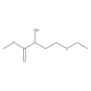 Methyl 4-(ethylsulfanyl)-2-hydroxybutanoate结构式