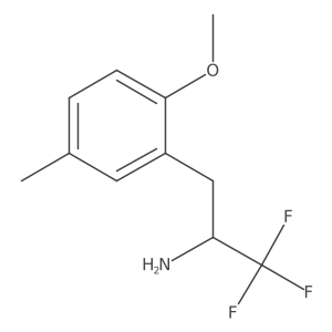 1,1,1-Trifluoro-3-(2-methoxy-5-methylphenyl)propan-2-amine Structure