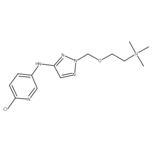 6-chloro-N-[2-(2-trimethylsilylethoxymethyl)triazol-4-yl]pyridin-3-amine结构式
