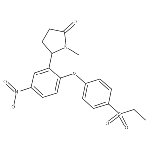5-[2-[4-(Ethylsulfonyl)phenoxy]-5-nitrophenyl]-1-methyl-2-pyrrolidinone结构式