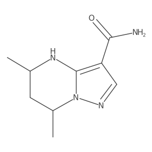 5,7-Dimethyl-4H,5H,6H,7H-pyrazolo[1,5-a]pyrimidine-3-carboxamide Structure