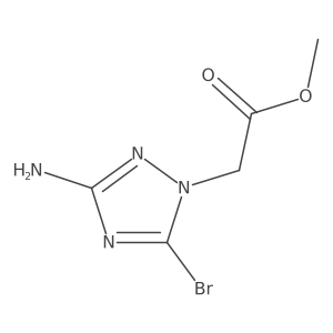 Methyl 2-(3-amino-5-bromo-1H-1,2,4-triazol-1-yl)acetate Structure