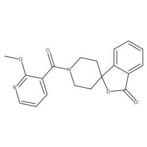 1'-(2-methoxynicotinoyl)-3H-spiro[isobenzofuran-1,4'-piperidin]-3-one结构式