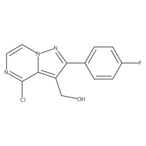 (4-Chloro-2-(4-fluorophenyl)pyrazolo[1,5-a]pyrazin-3-yl)methanol结构式
