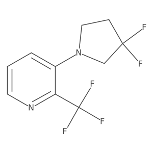 3-(3,3-Difluoropyrrolidin-1-yl)-2-(trifluoromethyl)pyridine Structure