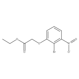 Ethyl 2-(2-bromo-3-nitrophenoxy)acetate结构式