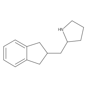 2-[(2,3-dihydro-1H-inden-2-yl)methyl]pyrrolidine Structure