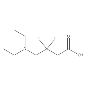 4-(Diethylamino)-3,3-difluorobutanoic acid Structure