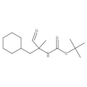 tert-butyl N-[2-(cyclohexylmethyl)-1-oxopropan-2-yl]carbamate结构式