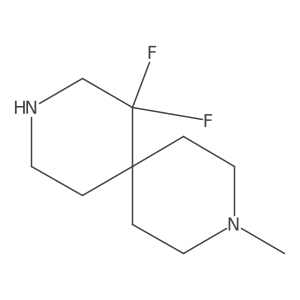 1,1-Difluoro-9-methyl-3,9-diazaspiro[5.5]undecane Structure