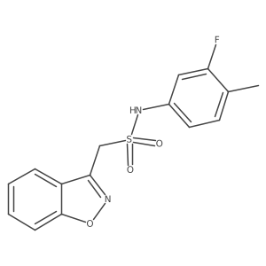 1-(benzo[d]isoxazol-3-yl)-N-(3-fluoro-4-methylphenyl)methanesulfonamide结构式
