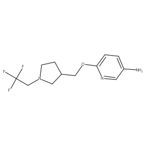 (S)-6-((1-(2,2,2-Trifluoroethyl)pyrrolidin-3-yl)methoxy)pyridin-3-amine Structure