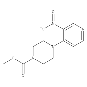Methyl 4-(3-nitropyridin-4-yl)piperazine-1-carboxylate结构式