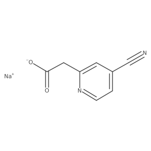 Sodium 2-(4-cyanopyridin-2-yl)acetate Structure