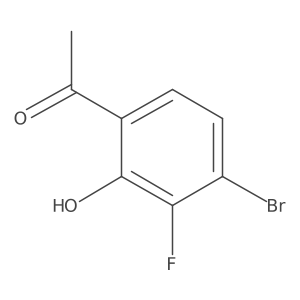 1-(4-Bromo-3-fluoro-2-hydroxyphenyl)ethanone结构式