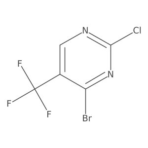 4-Bromo-2-chloro-5-(trifluoromethyl)pyrimidine Structure