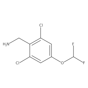 2,6-Dichloro-4-(difluoromethoxy)benzylamine结构式