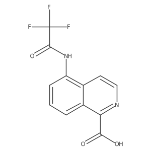 5-(Trifluoroacetamido)isoquinoline-1-carboxylic acid Structure