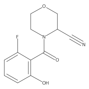 4-(2-Fluoro-6-hydroxybenzoyl)morpholine-3-carbonitrile Structure