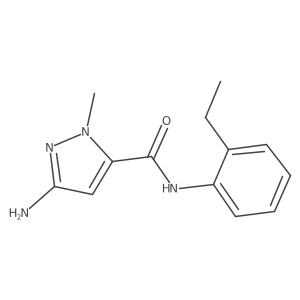3-amino-N-(2-ethylphenyl)-1-methyl-1H-pyrazole-5-carboxamide Structure