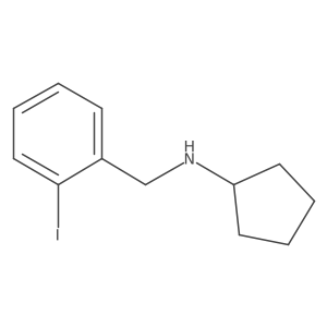 N-[(2-iodophenyl)methyl]cyclopentanamine结构式