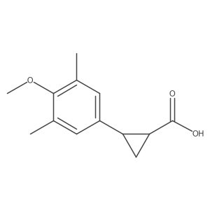 2-(4-Methoxy-3,5-dimethylphenyl)cyclopropane-1-carboxylic acid Structure