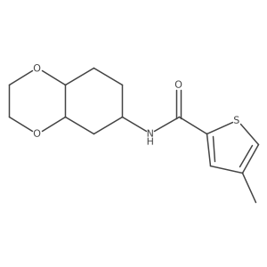 4-methyl-N-(octahydrobenzo[b][1,4]dioxin-6-yl)thiophene-2-carboxamide Structure