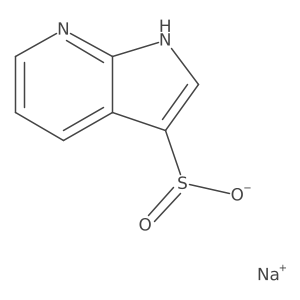 Sodium 1H-pyrrolo[2,3-b]pyridine-3-sulfinate结构式