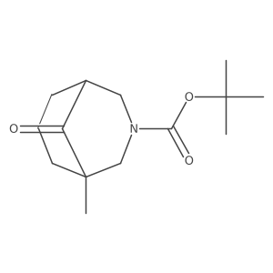 tert-Butyl 1-methyl-9-oxo-3-azabicyclo[3.3.1]nonane-3-carboxylate Structure