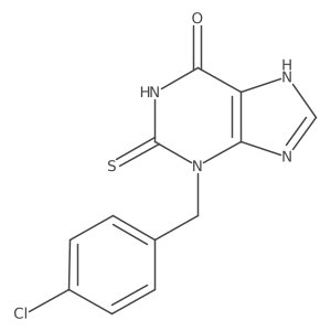 3-(4-Chlorobenzyl)-2-thioxo-2,3-dihydro-1H-purin-6(7H)-one Structure
