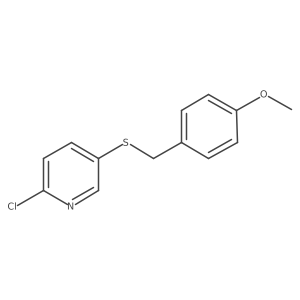 2-Chloro-5-((4-methoxybenzyl)thio)pyridine Structure
