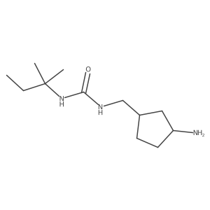 1-[(3-Aminocyclopentyl)methyl]-3-(2-methylbutan-2-yl)urea结构式
