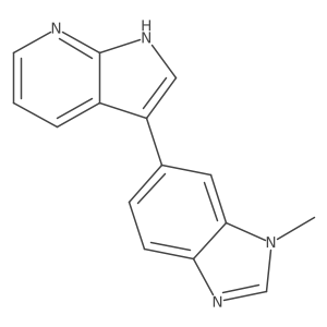 1-Methyl-6-(1h-pyrrolo[2,3-b]pyridin-3-yl)-1h-benzimidazole Structure