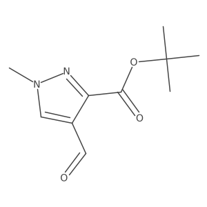 tert-Butyl 4-formyl-1-methyl-1H-pyrazole-3-carboxylate Structure