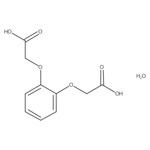 2-(Carboxymethoxy)phenoxyacetic acid hydrate结构式